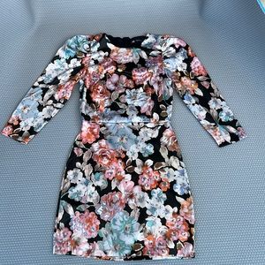 Zara flower print dress